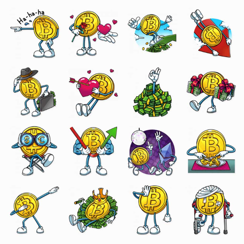  Top  10 Telegram  sticker  sets for business and finance 