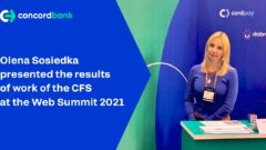 Olena Sosiedka presented the results of the open fintech ecosystem Concord Fintech Solutions at Web Summit 2021