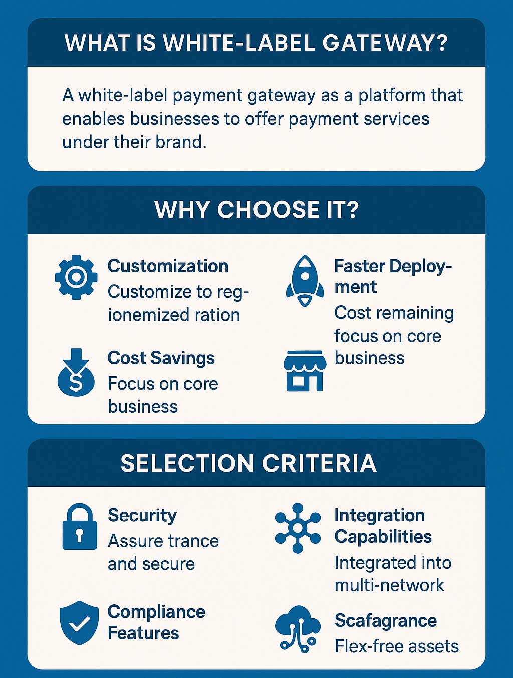 Comprehensive infographic for white-label payment solutions