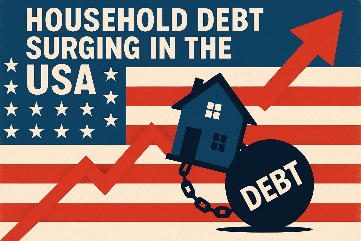 U.S. Household Debt Hits Record $18.6 Trillion as Economic Pressures Shift