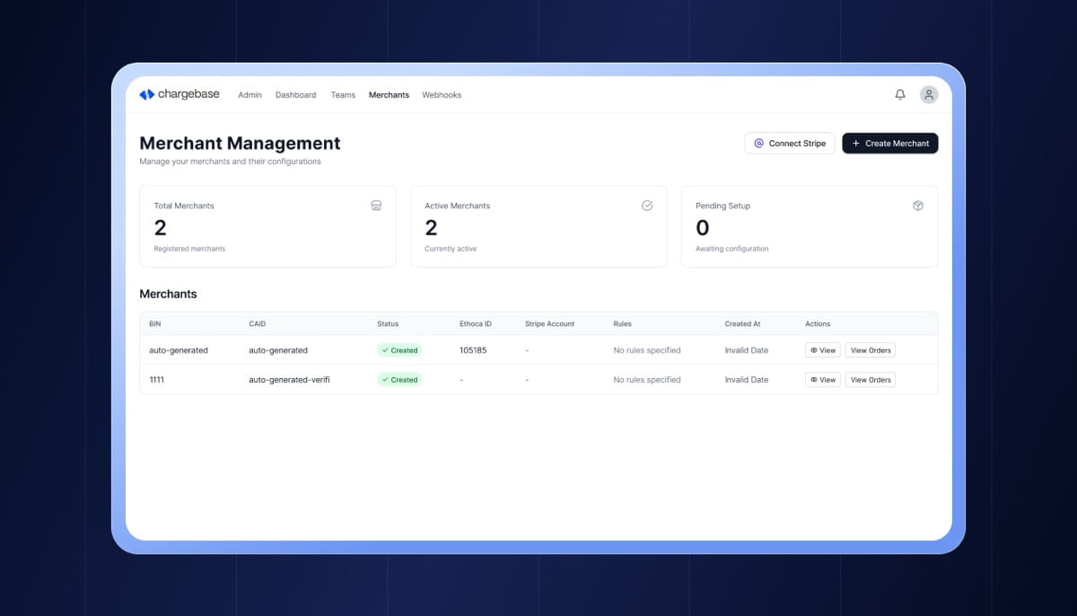 Chargebase Launches to Help Merchants Cut Chargebacks and Access Verifi and Ethoca Alerts