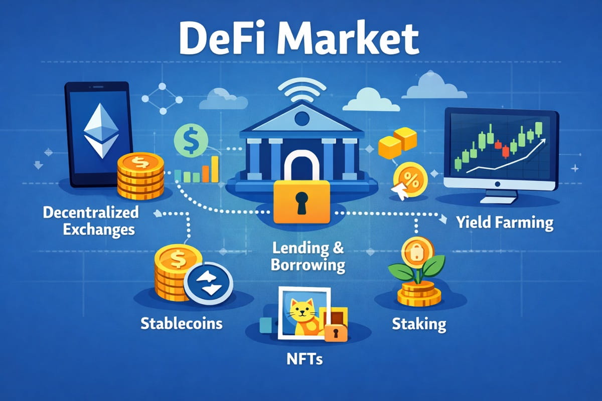 DeFi Market Set for Massive Growth: Sector Could Reach $1.4 Trillion by 2033 as Trading and Tokenization Surge