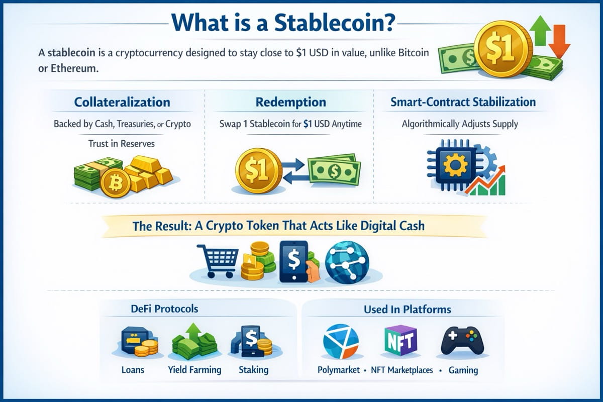 Crypto Prediction Platform Polymarket Debuts Native Stablecoin in Major Upgrade and Sign of Market Getting Mature
