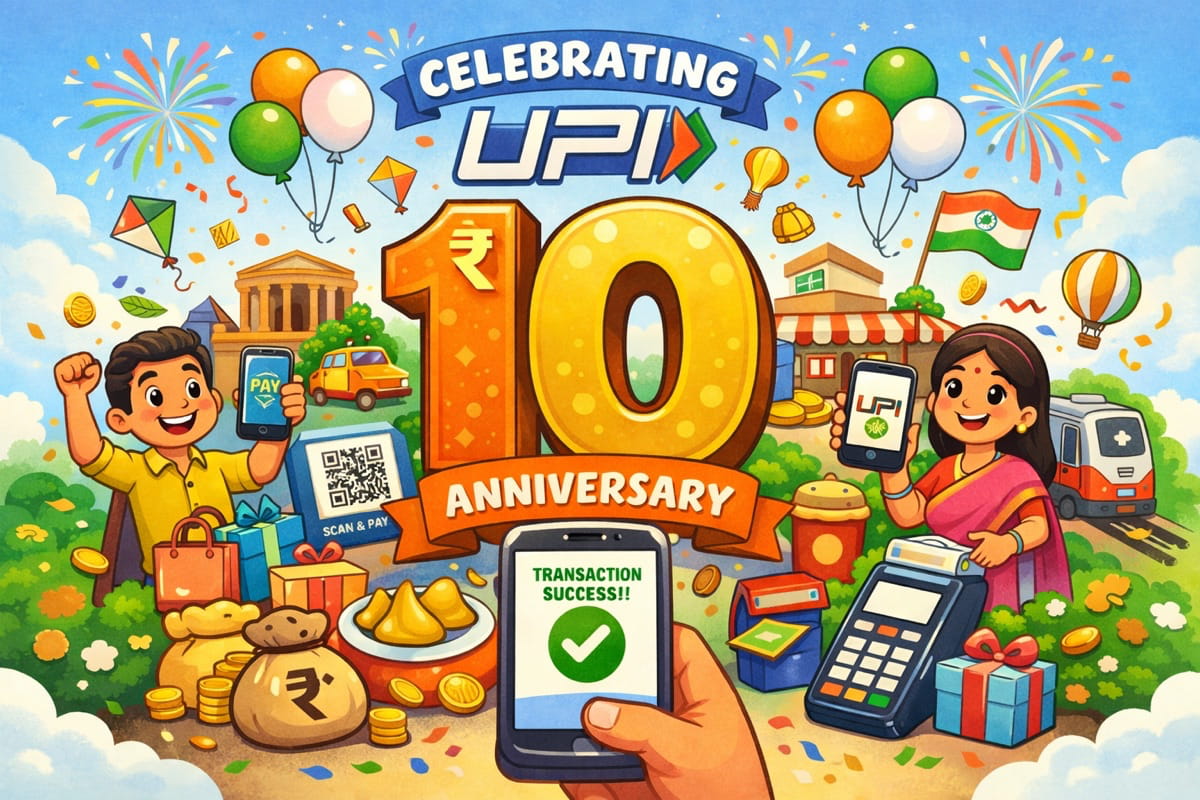 India's UPI Turns 10 Approaching 1 Trillion Transactions