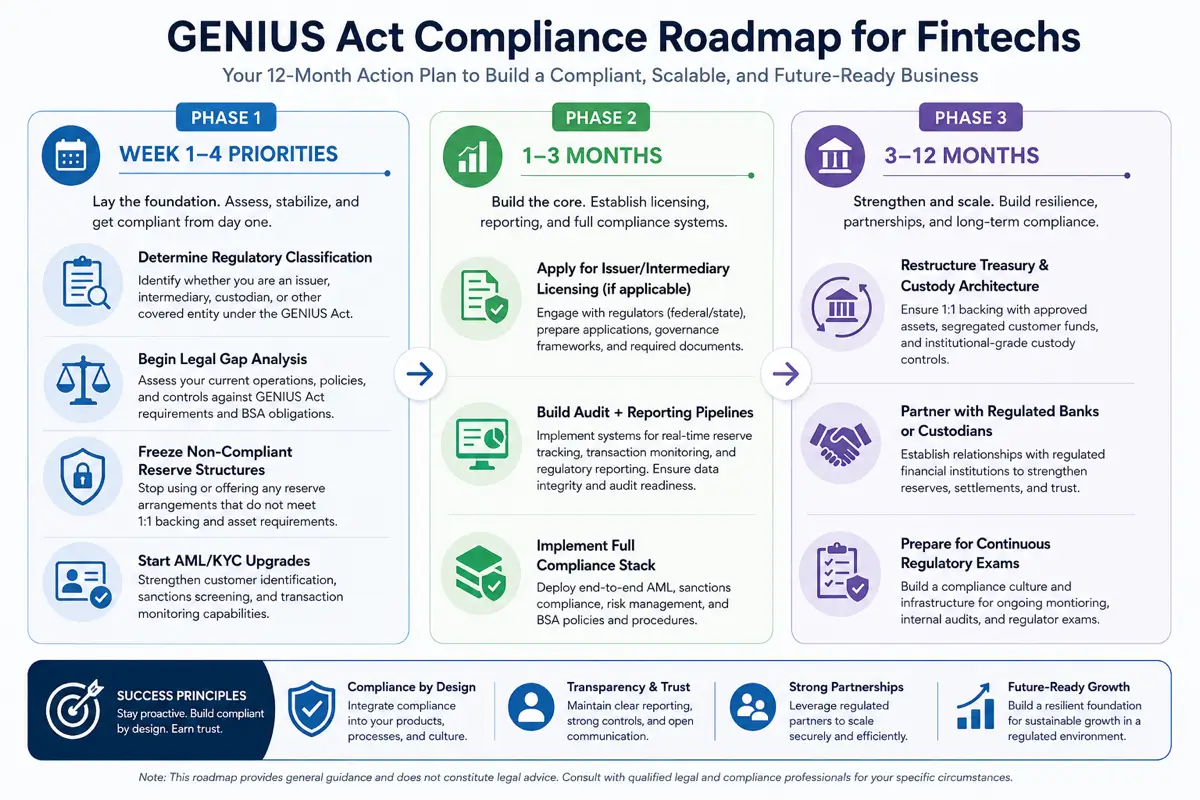 GENIUS Act Compliance Goes Live: What U.S. Banks & Fintechs Should Do to Handle Stablecoins in 2026-2027