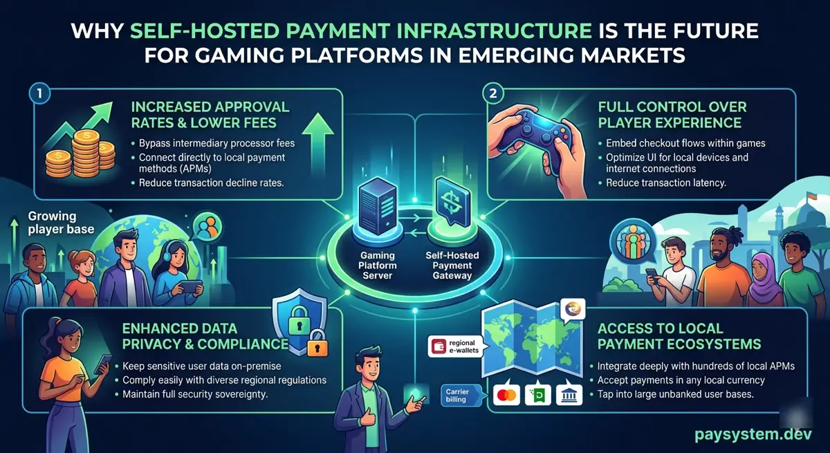 Why Self-Hosted Payment Infrastructure Is the Future for Gaming Platforms in Emerging Markets