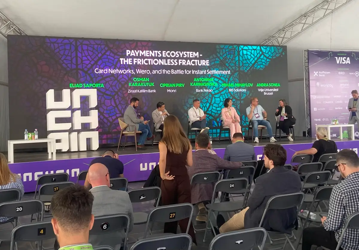 UNCHAIN Festival 2026 session, titled Payments Ecosystem — The Frictionless Fracture: Card Networks, Wero, and the Battle for Instant Settlement