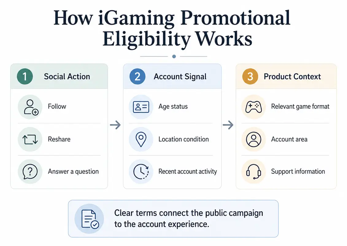 iGaming eligibility flow diagram