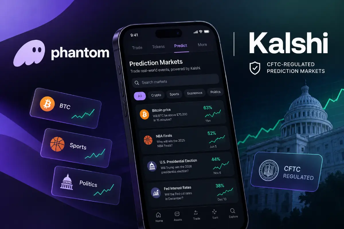 Phantom Opens Kalshi Prediction Markets to US Users