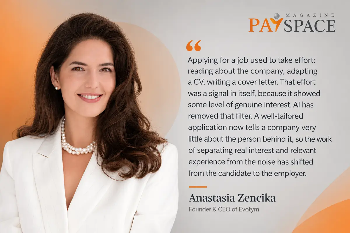 AI Made Applying for Jobs Faster. Why Is Fintech Hiring Still So Slow? Explains Anastasia Zencika, Founder & CEO of Evotym